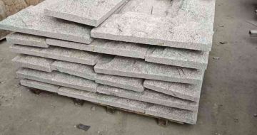 镇江芝麻白蘑菇石，自然面