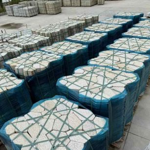 镇江黄金麻冰裂纹 碎拼
