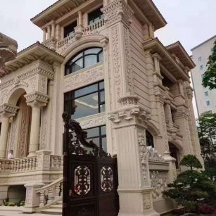 镇江黄金麻别墅外墙异形定制