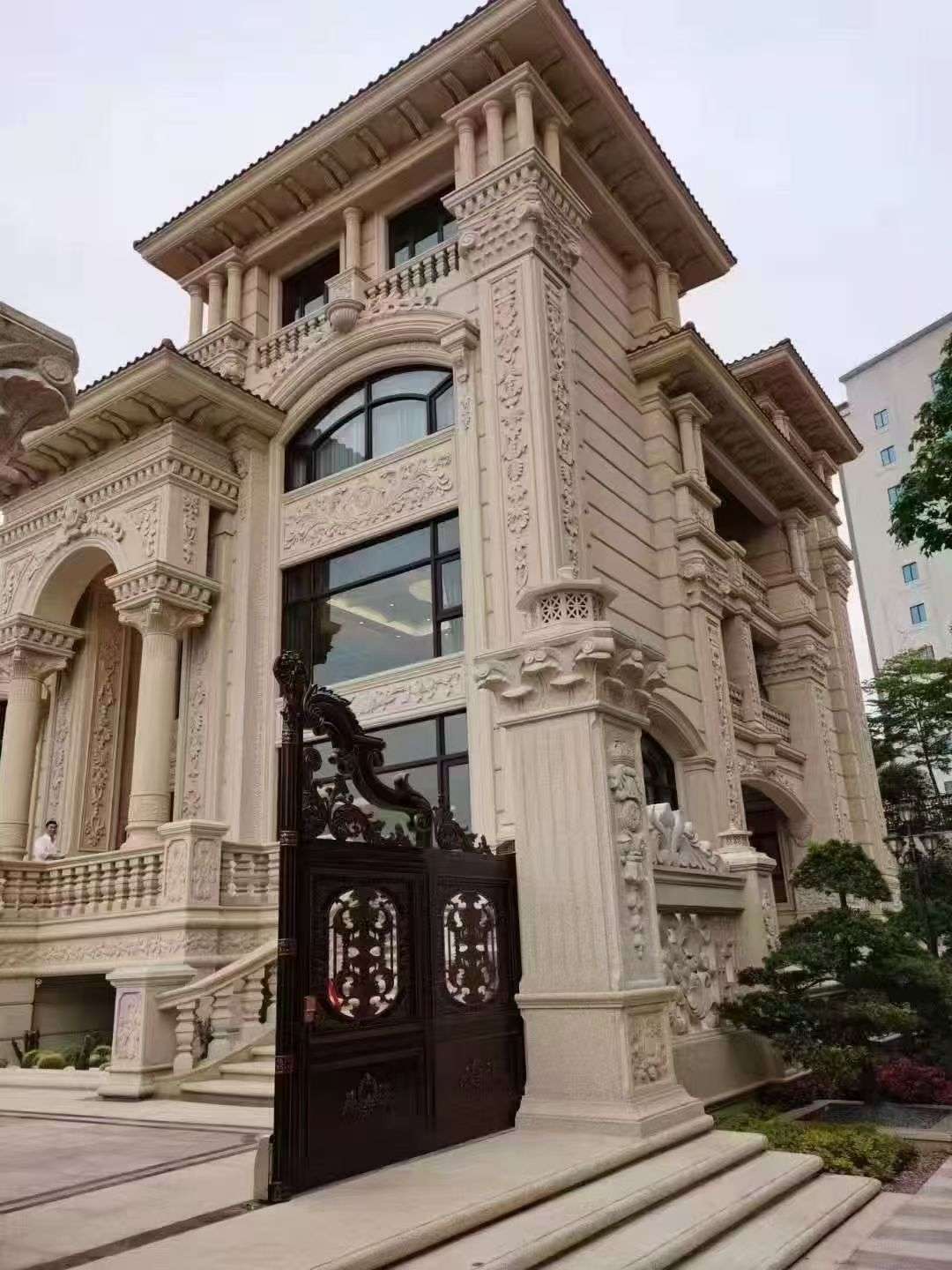 镇江黄金麻别墅外墙异形定制